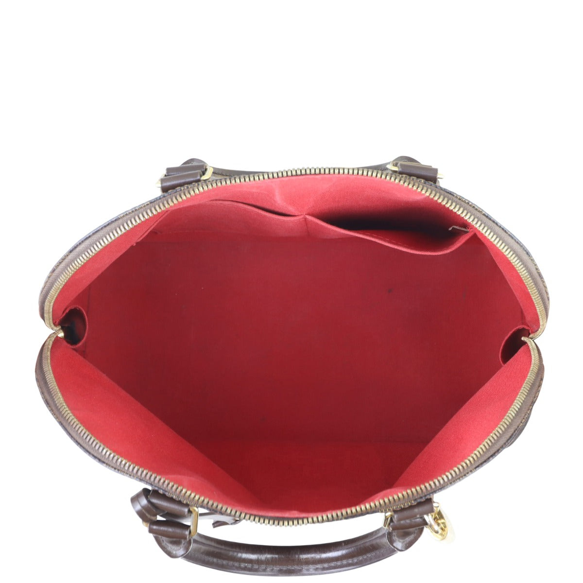 Louis Vuitton Alma MM Damier Ebene Whole interior
