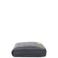 Chanel Boy Long Zipped Wallet Side
