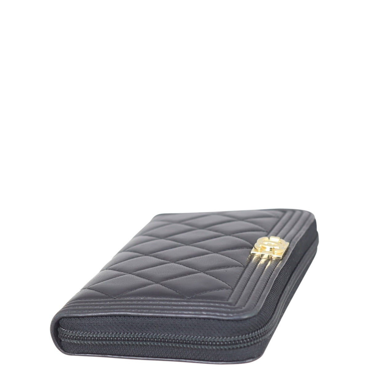 Chanel Boy Long Zipped Wallet Corner
