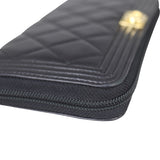 Chanel Boy Long Zipped Wallet Corner
