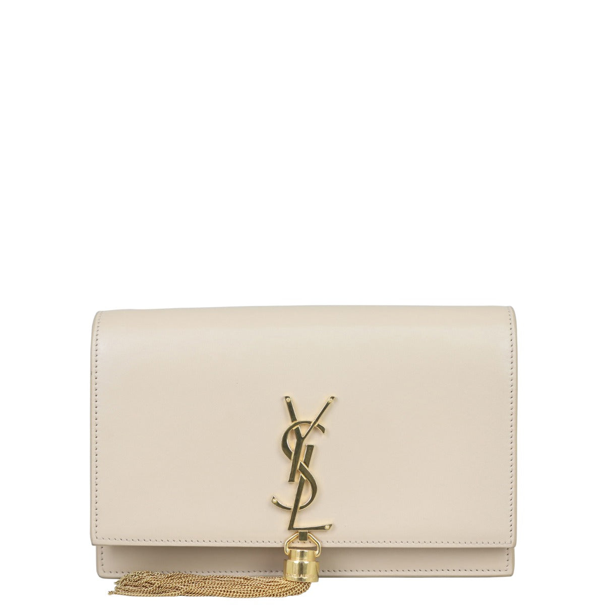 Saint Laurent Kate Tassel Chain Wallet Front

