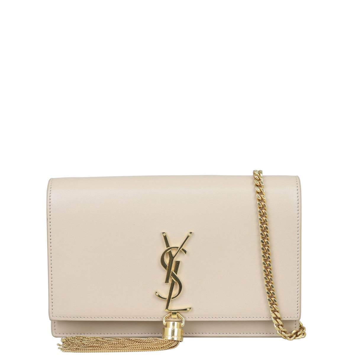 Saint Laurent Kate Tassel Chain Wallet Front

