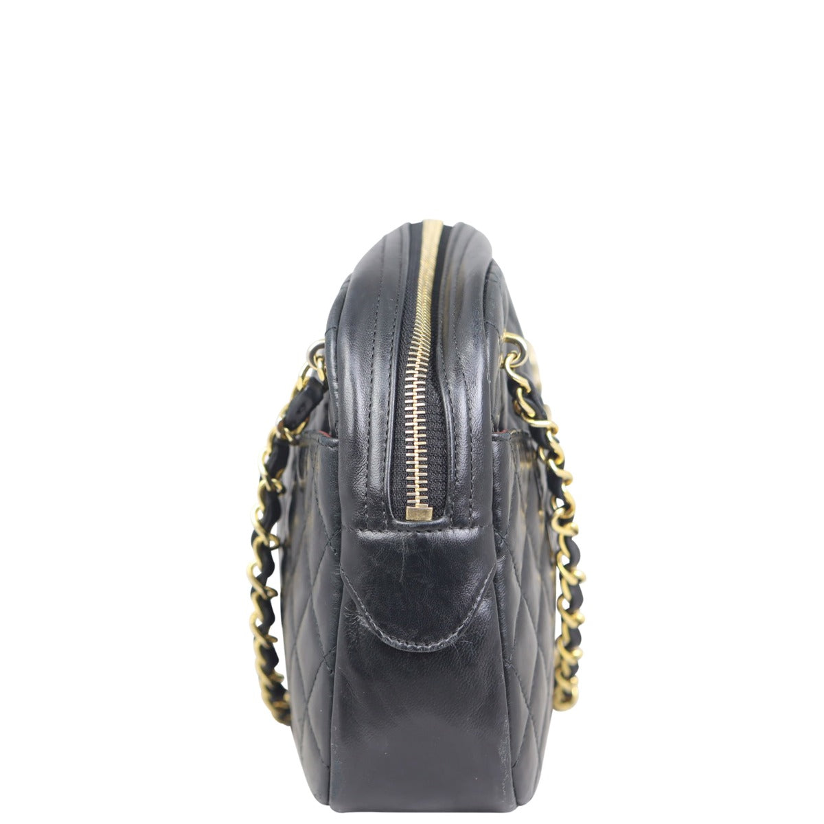 Chanel Vintage Camera Shoulder Bag Side
