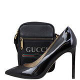 Gucci Logo Print Messenger Shoe

