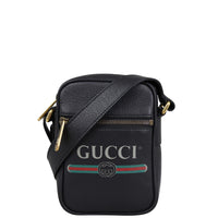 Gucci Logo Print Messenger Front
