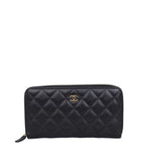Chanel Classic Long Zipped Wallet Front
