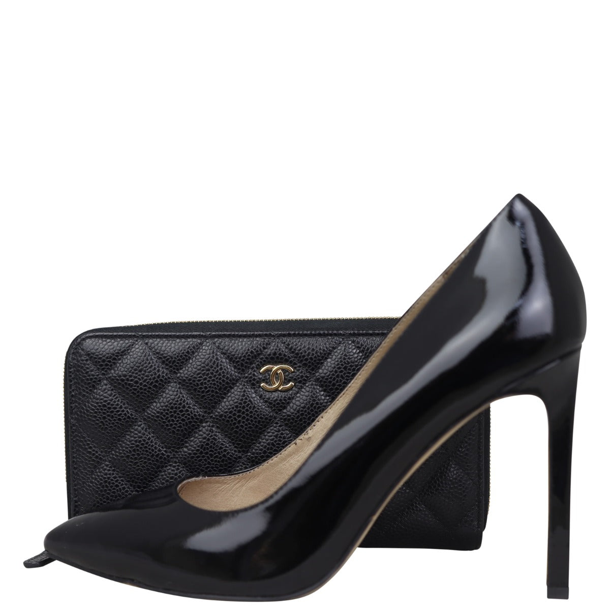 Chanel Classic Long Zipped Wallet Shoe
