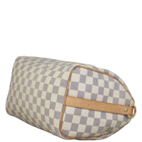 Louis Vuitton Speedy 25 Bandouliere Damier Azur Corner
