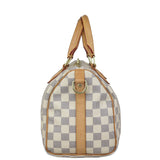 Louis Vuitton Speedy 25 Bandouliere Damier Azur Side
