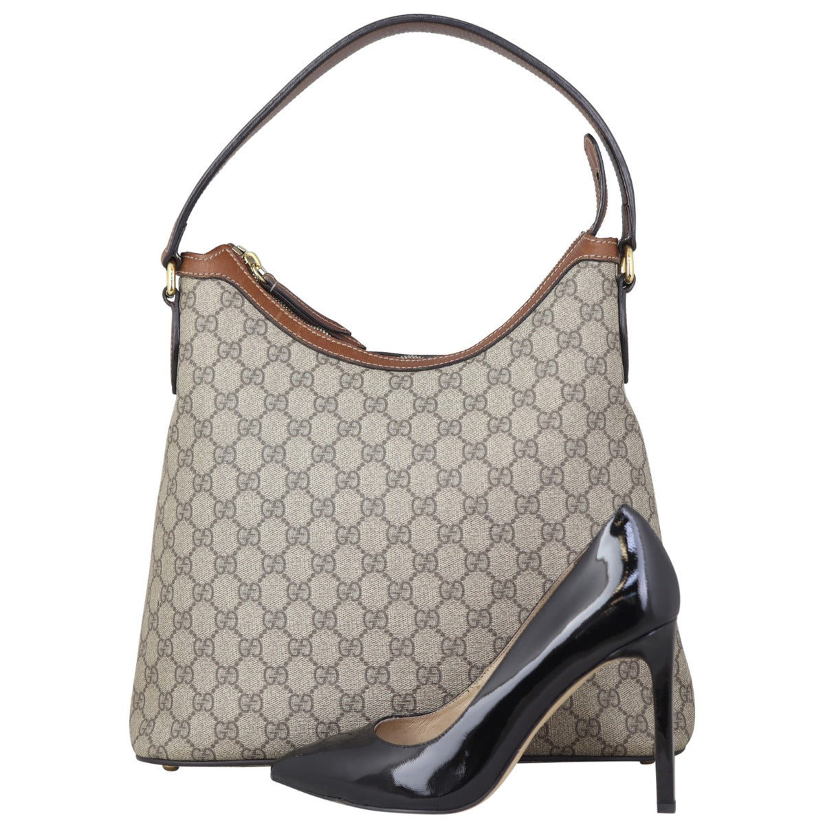 Gucci GG Supreme Linea A Hobo Shoe
