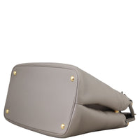 Prada Vitello Daino Double Zip Tote Corner
