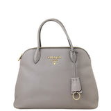 Prada Vitello Daino Double Zip Tote Front
