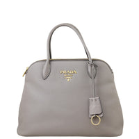 Prada Vitello Daino Double Zip Tote Front
