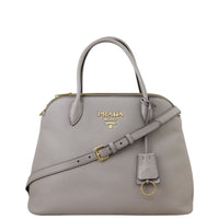 Prada Vitello Daino Double Zip Tote Front
