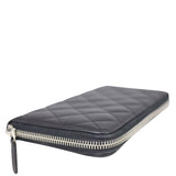 Chanel Classic Long Zipped Wallet Corner close up