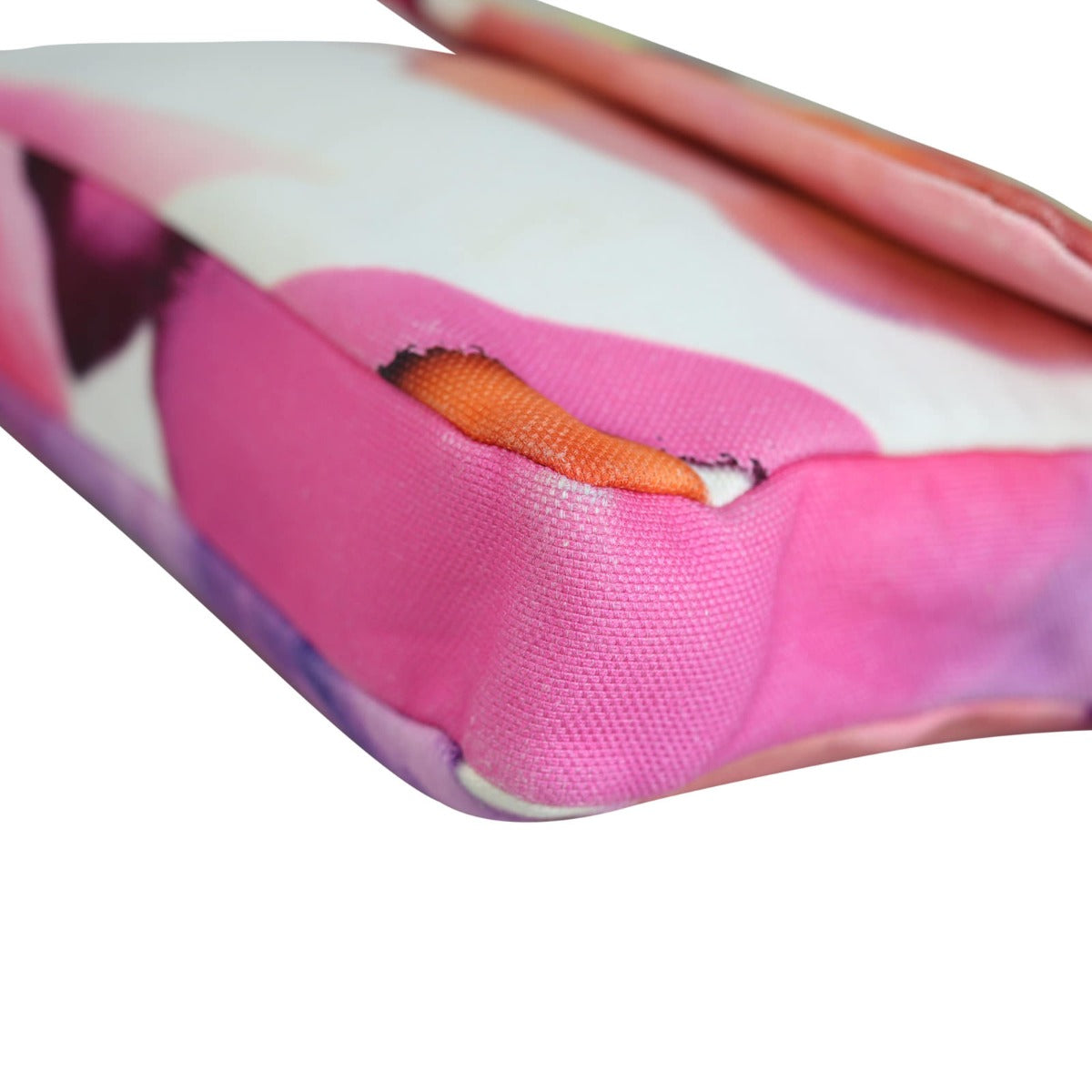 Chanel Flower Power Canvas Messenger Bag Corner close up