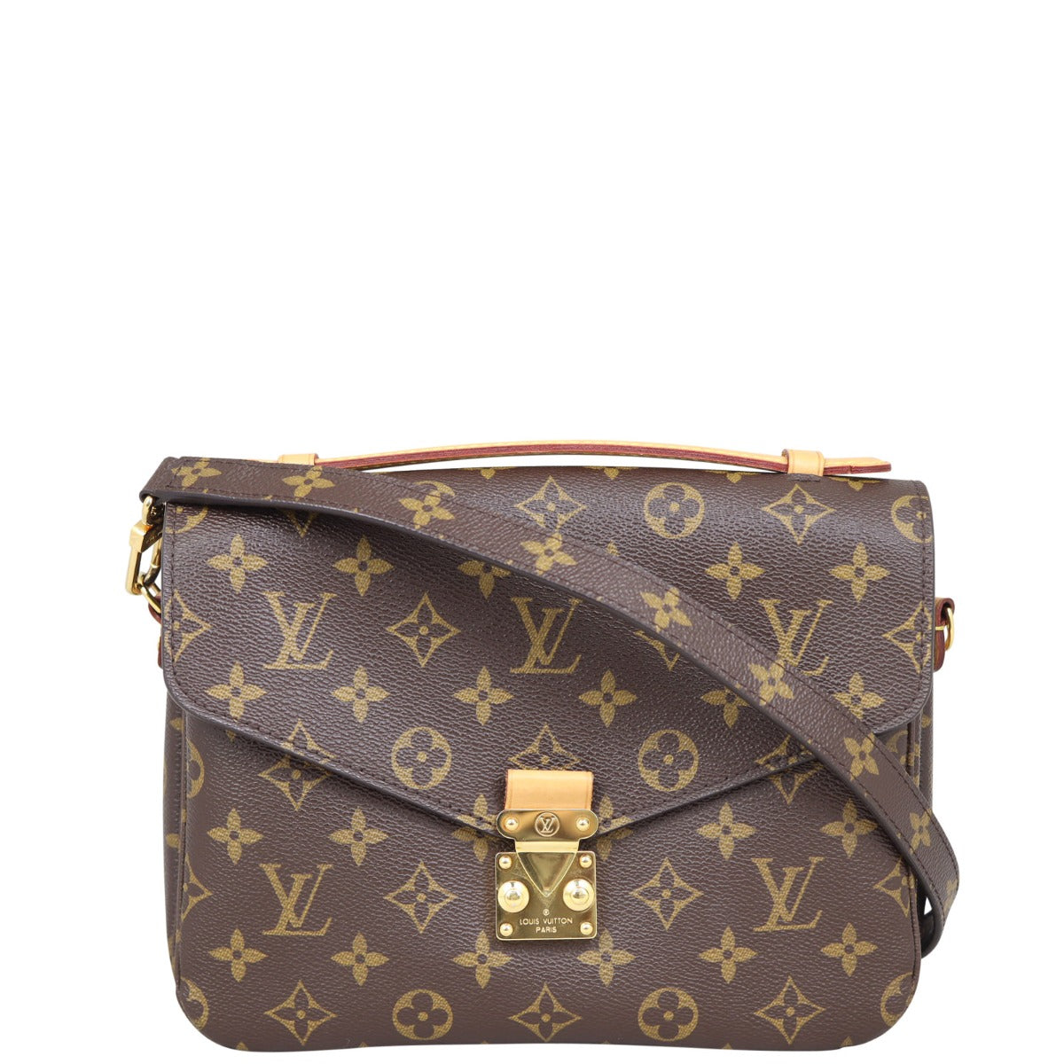 Louis Vuitton Pochette Metis Monogram Front with strap
