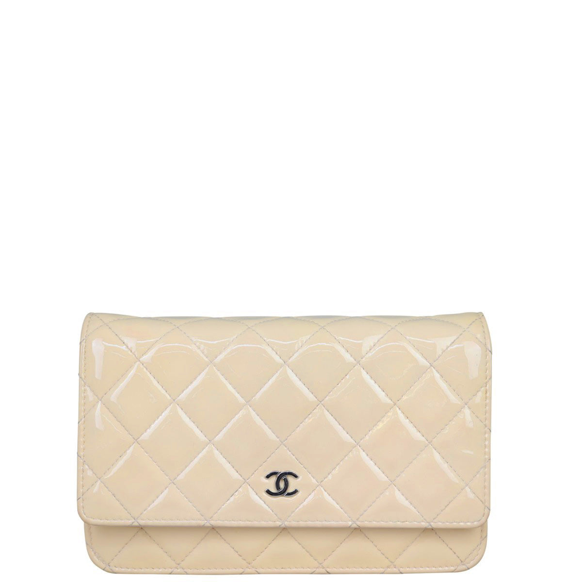 Chanel Classic Wallet on Chain Patent Front 