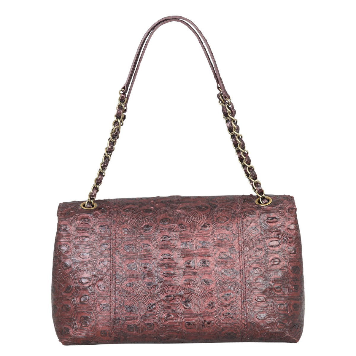 Chanel Python CC Flap Bag Back