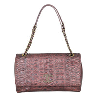 Chanel Python CC Flap Bag Front