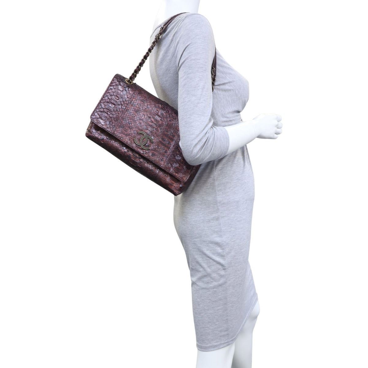 Chanel Python CC Flap Bag Mannequin