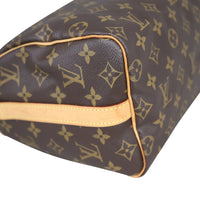 Louis Vuitton Speedy 25 Bandouliere Monogram Corner Closeup