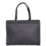 Chanel Boy Shopping Tote Back