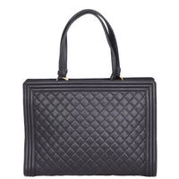 Chanel Boy Shopping Tote Back