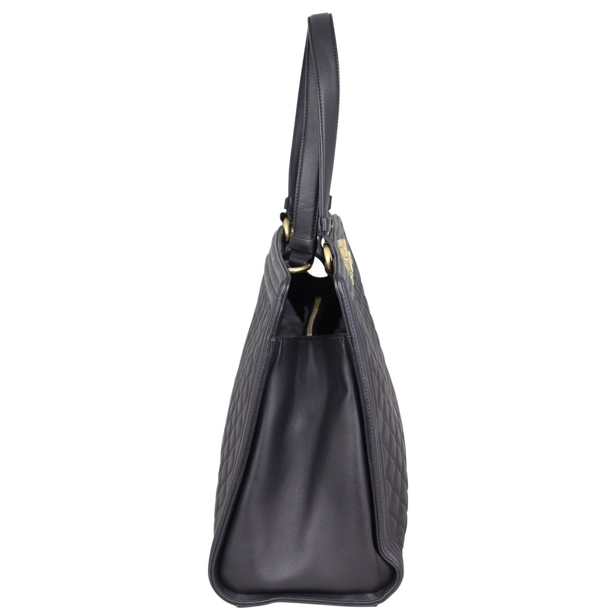 Chanel Boy Shopping Tote Side