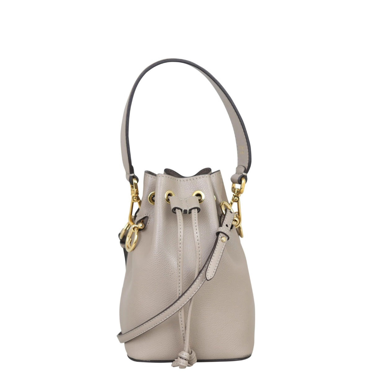 Fendi Mon Tresor Mini Bucket Bag Front with Strap