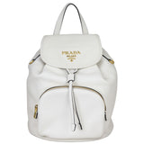 Prada Vitello Daino Convertible Strap Backpack Front