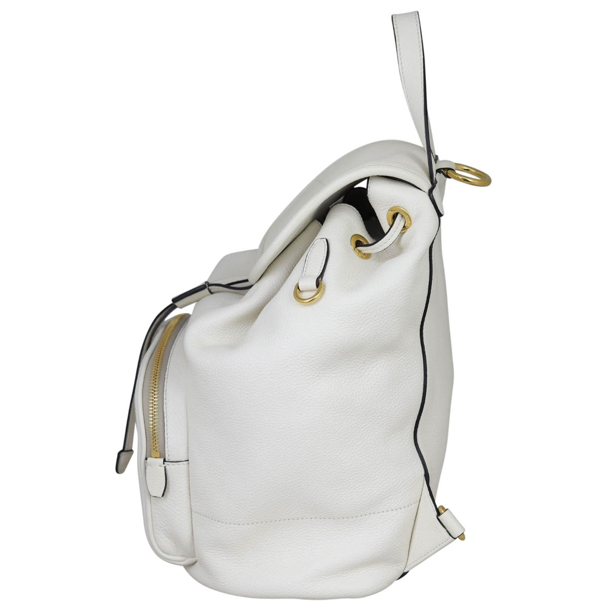 Prada Vitello Daino Convertible Strap Backpack Side