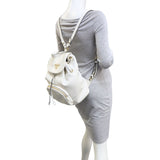 Prada Vitello Daino Convertible Strap Backpack Mannequin