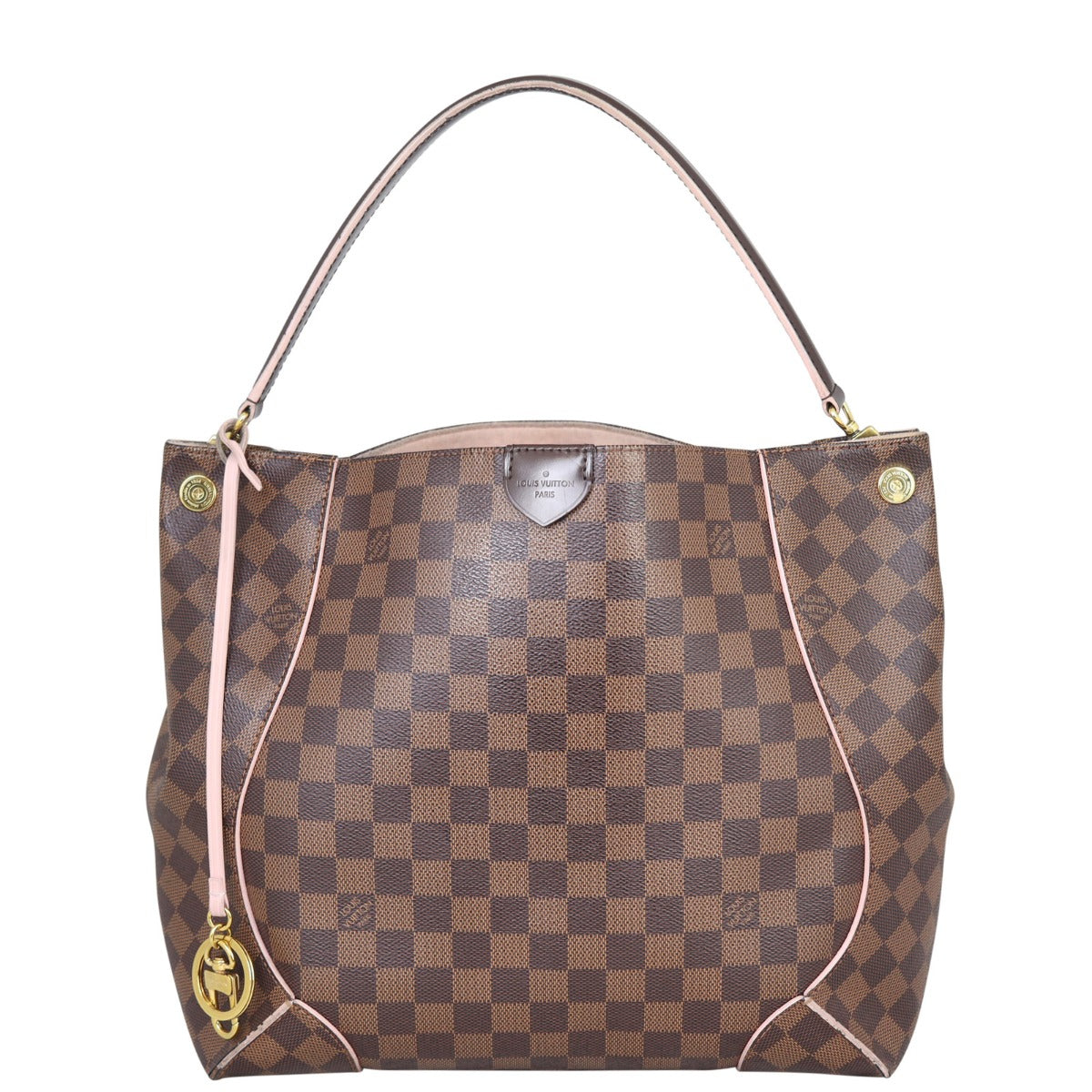 Louis Vuitton Caissa Hobo Damier Ebene Front
