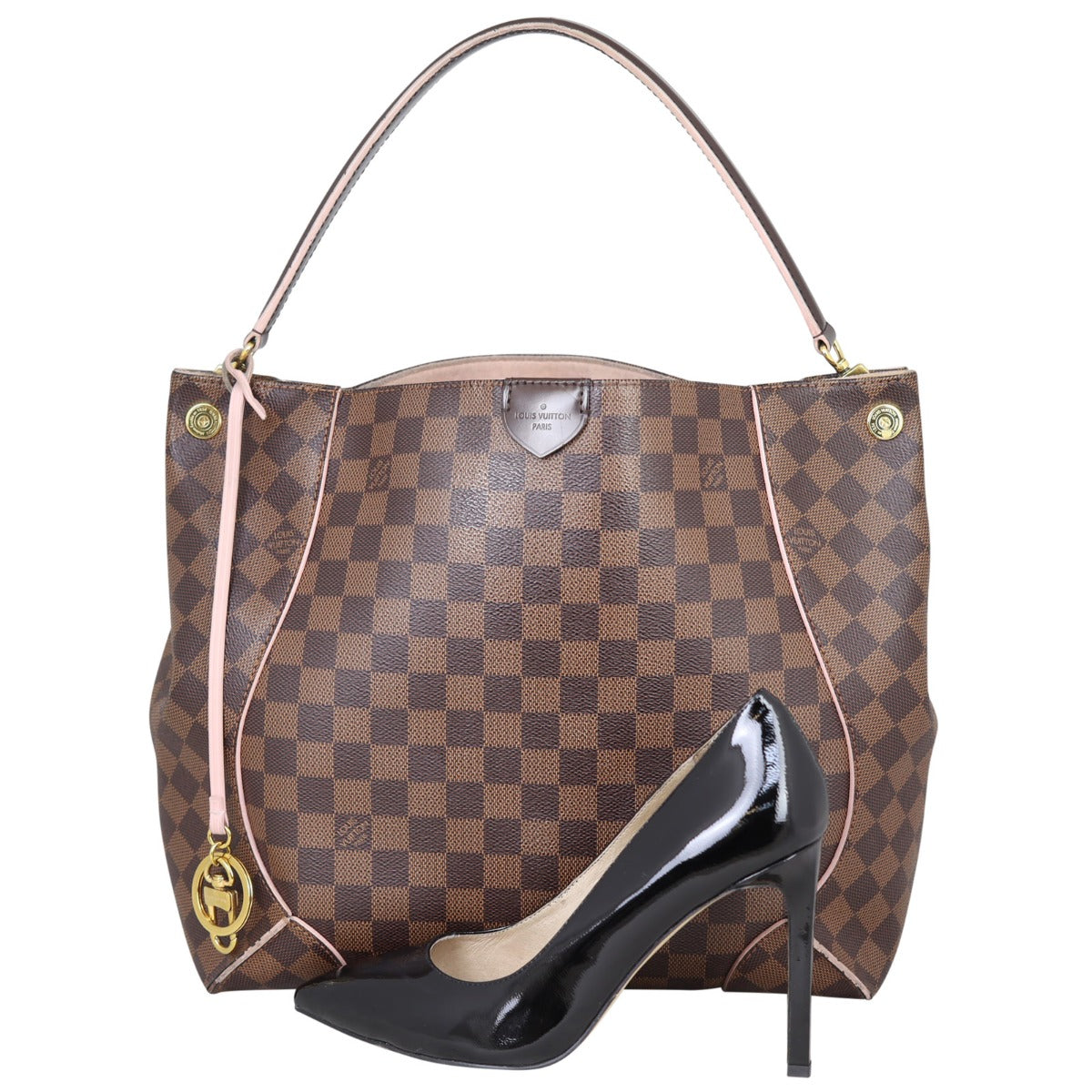Louis Vuitton Caissa Hobo Damier Ebene Shoe