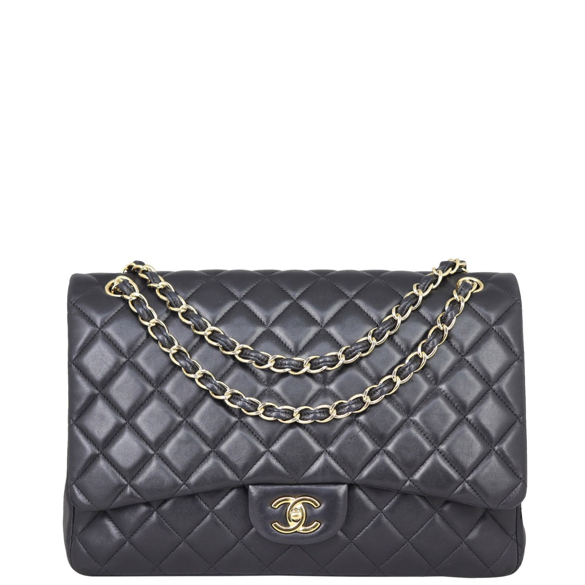 Chanel Classic Single Flap Maxi Front with Strap