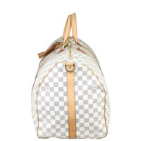Louis Vuitton Keepall 55 Bandouliere Damier Azur Side