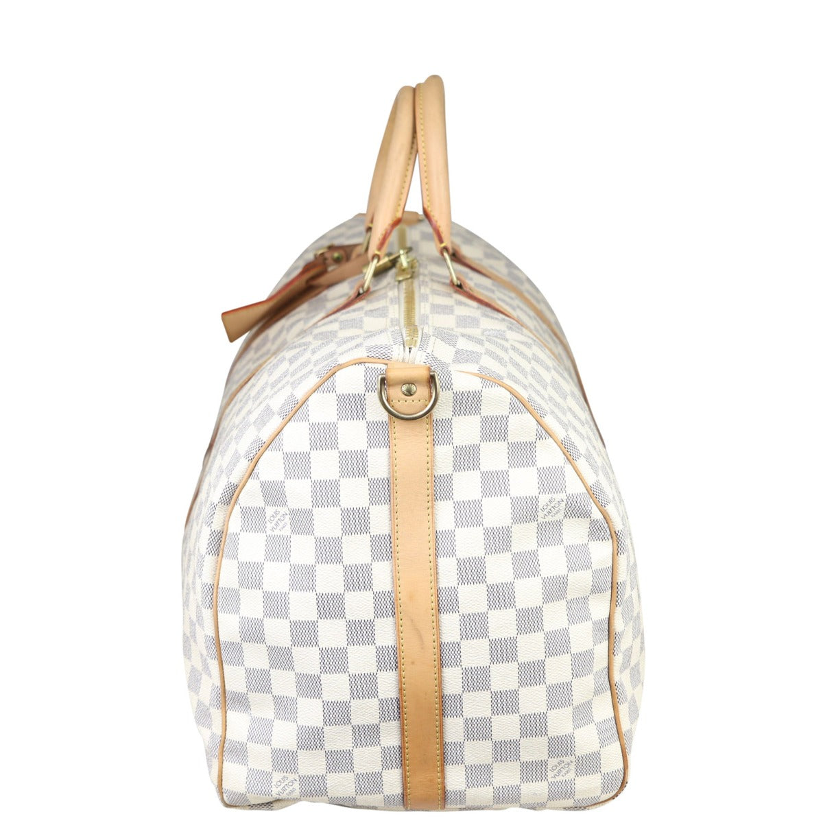 Louis Vuitton Keepall 55 Bandouliere Damier Azur Side