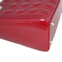 Dior Lady Dior Medium (red) Corner Closeup