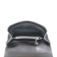 Saint Laurent College Medium Croc-Embossed Nubuck Interior