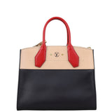 Louis Vuitton City Steamer MM (black, beige and red) Back