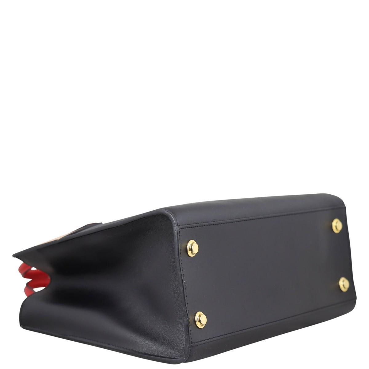Louis Vuitton City Steamer MM (black, beige and red) Corner Distance