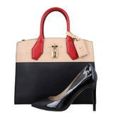 Louis Vuitton City Steamer MM (black, beige and red) Shoe