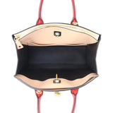 Louis Vuitton City Steamer MM (black, beige and red) Interior