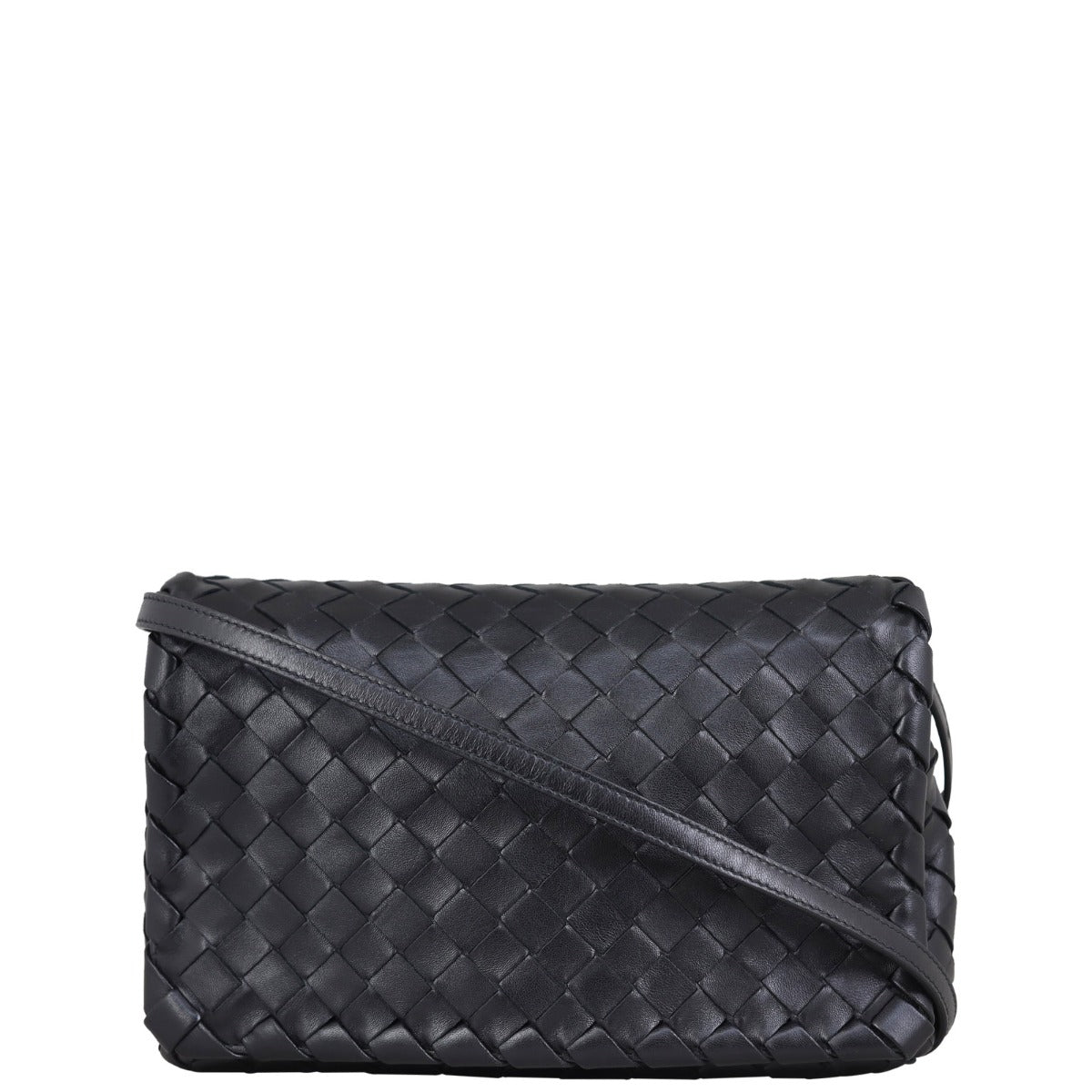 Bottega Veneta Intrecciato Small Crossbody Front with Strap