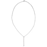 Tiffany & Co Platinum and Diamond Grace Drop Pendant Front