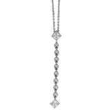 Tiffany & Co Platinum and Diamond Grace Drop Pendant Pendant