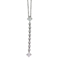 Tiffany & Co Platinum and Diamond Grace Drop Pendant Pendant
