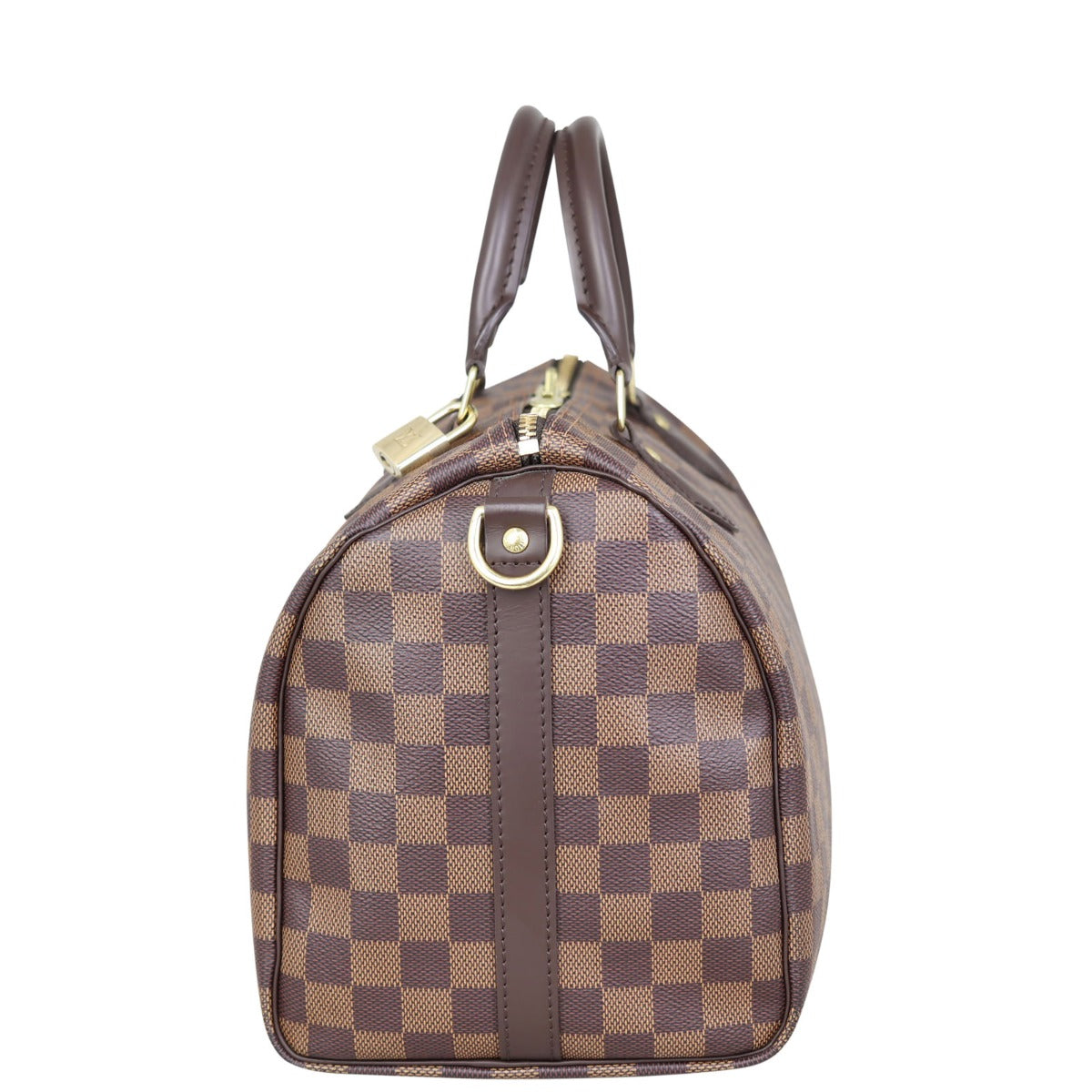 Louis Vuitton Speedy 30 Bandouliere Damier Side