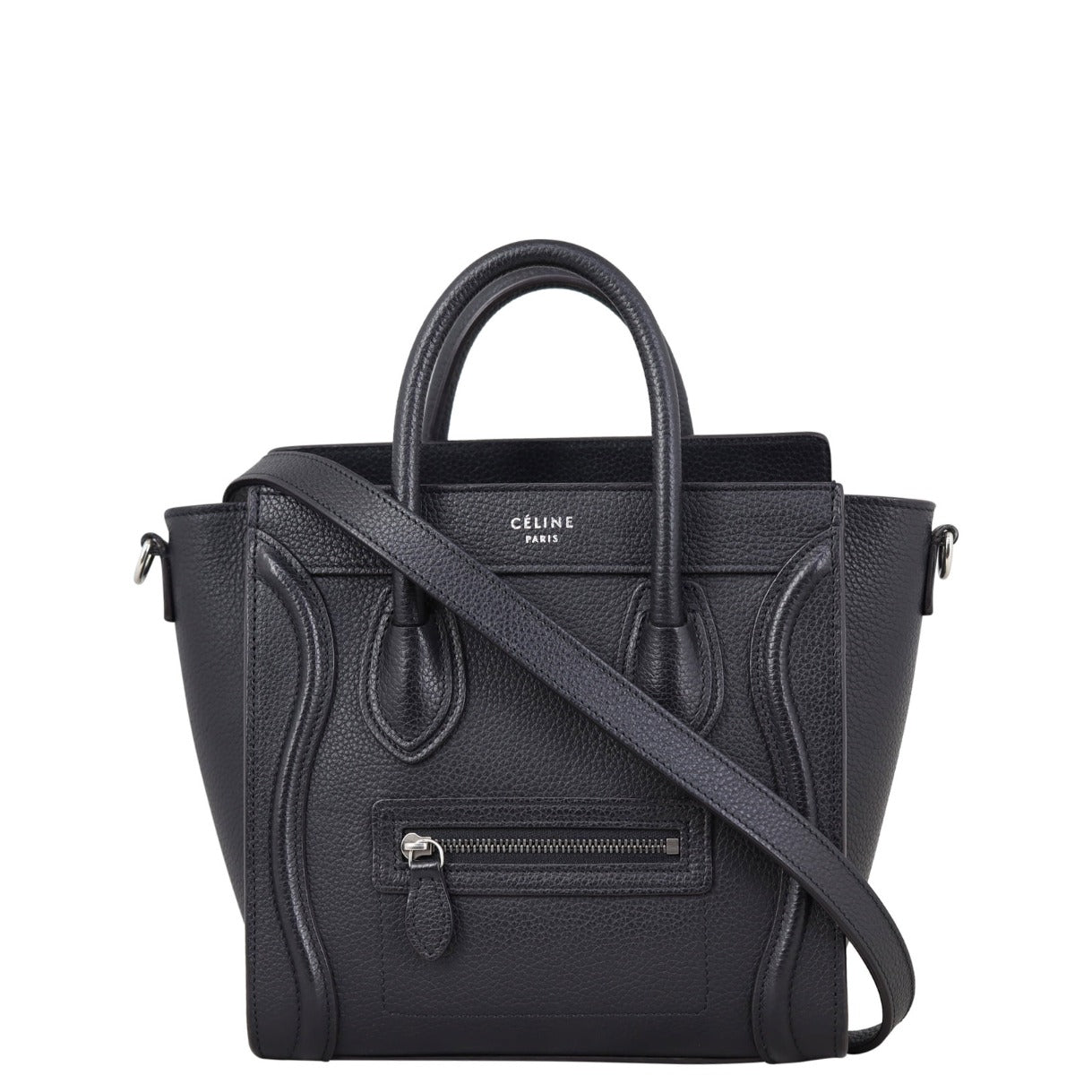 Celine Nano Luggage Tote Front with Strap